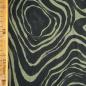 Preview: Baumwoll-Stretch animalprint Zebra olive schwarz